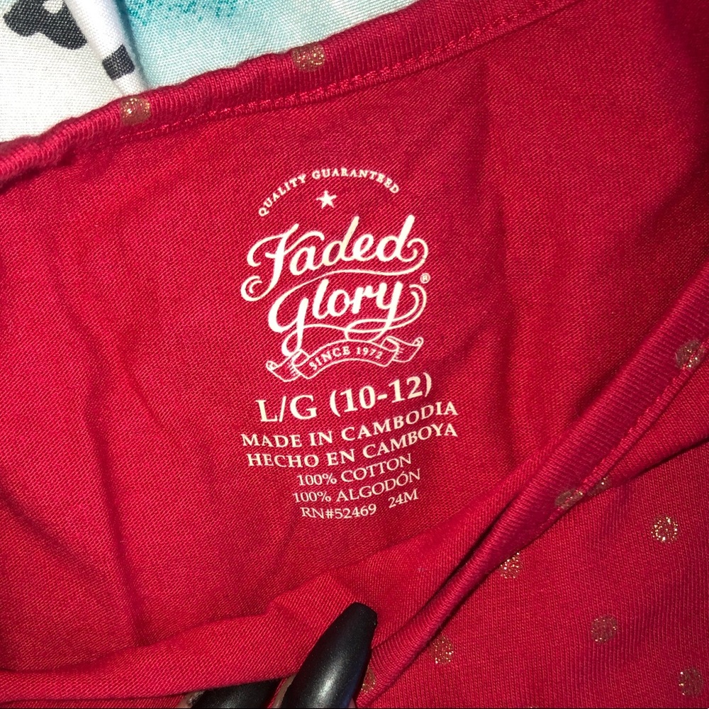 faded glory red sparkly dress